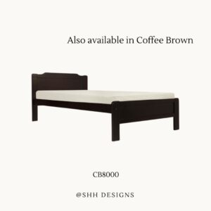 CB8000 Single Bed Frame Mahogany Wood